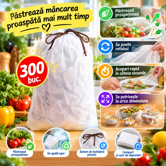 FreshCover™ – Protejează Mâncarea În Câteva Secunde.