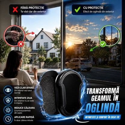 IntimiGlass™ - Acoperire Cu Efect Oglindă Pentru Geamuri