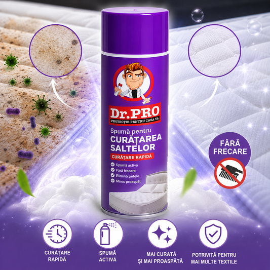 MattressClean™ – Spumă Activă Pentru Curățarea Saltelelor