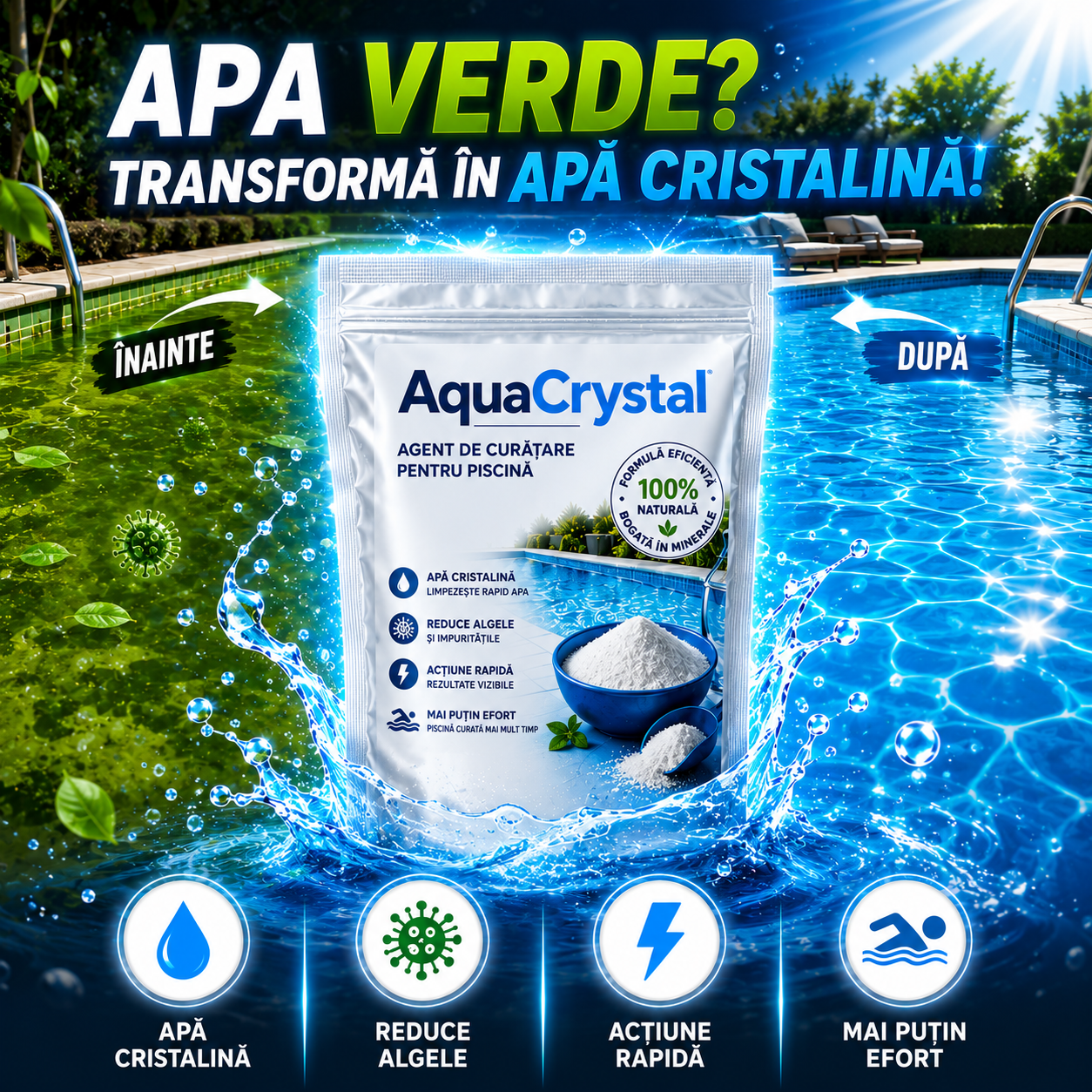 AquaCrystal™ – Soluția Pentru O Apă Curată și Cristalină