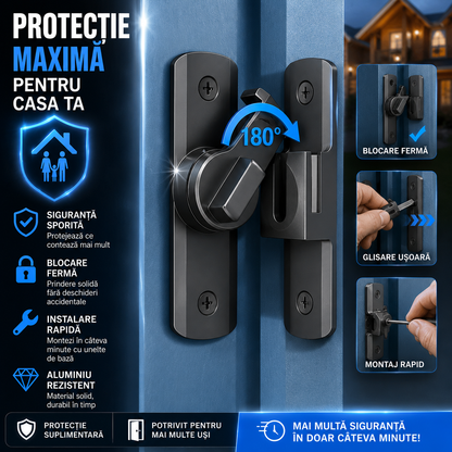 SlideLock™ – Încuietoare Culisantă Pentru Ușă