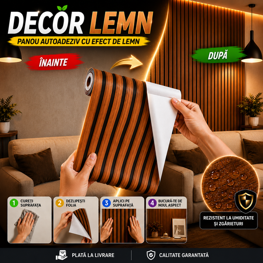 🪵 DecorLemn™ – Aspect De Lemn Fără Renovare