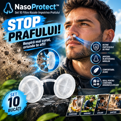 NasoProtect™ – Set 10 Filtre Nazale împotriva Prafului