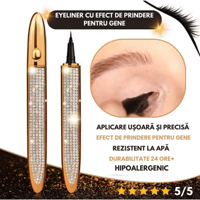 LashLine™ Eyeliner cu Efect de Prindere pentru Gene