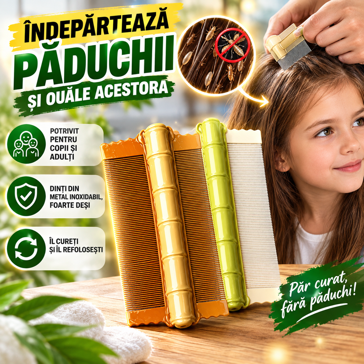 PăduFix– Pieptene Pentru Păduchi