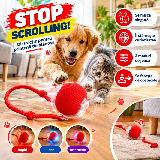 PetBall™ - Minge Interactivă Pentru Animale