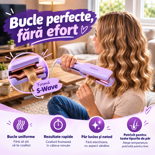 Ondulator Păr - Bucle Frumoase În Părul Tău, Fără Să Mergi La Salon