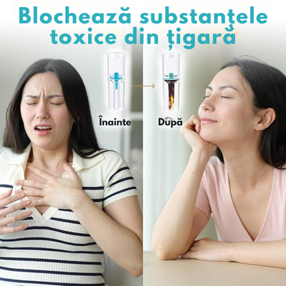 Set 100 FIltre pentru Țigări Anti-Toxine - Reduce până la 90% din gudron și alte toxine